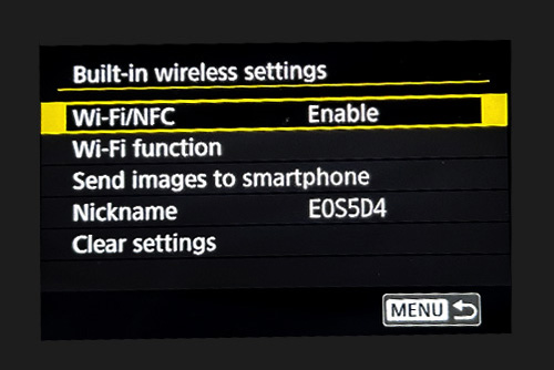 Enable WiFi/NFC