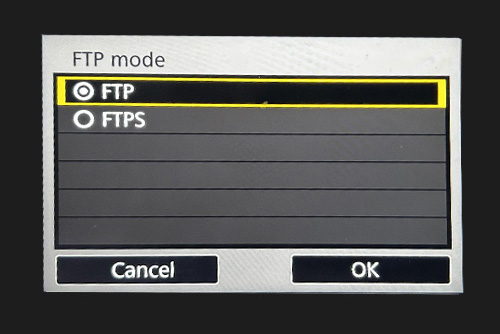 FTP mode