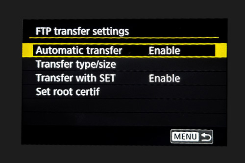 Automatic transfer enabled