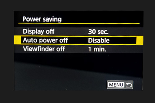 Auto power off
