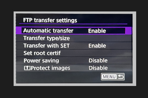 Automatic transfer enabled