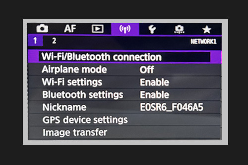 Wi-Fi/Bluetooth connection