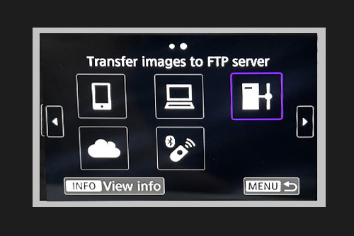 Transfer to FTP server
