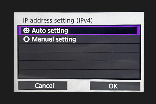 Auto setting IP
