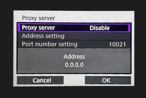 Disable Proxy server