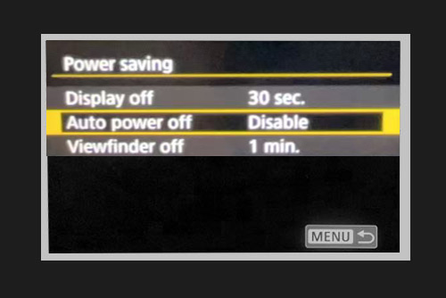Auto power off