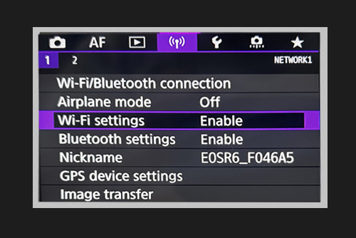 Wi-Fi settings