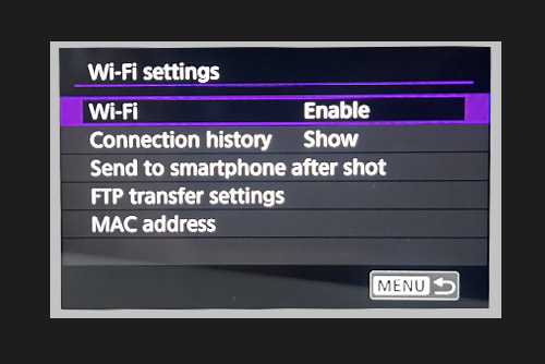 Enable Wi-Fi