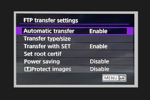 Automatic transfer enabled