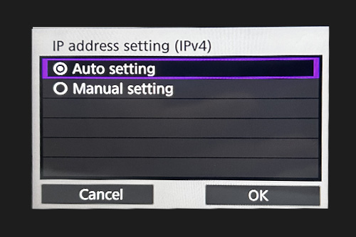 Auto setting IP