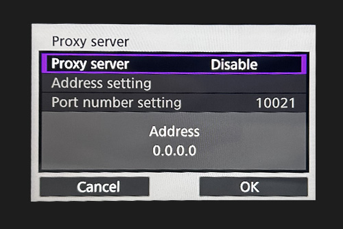 Disable Proxy server