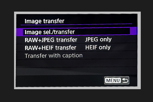 Image sel./transfer