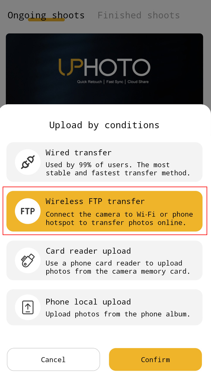 Wireless FTP Transmission