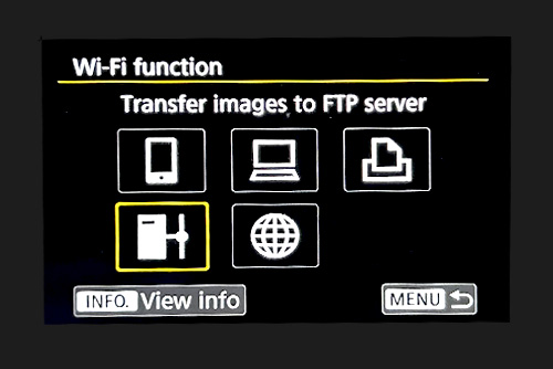 Transfer to FTP server
