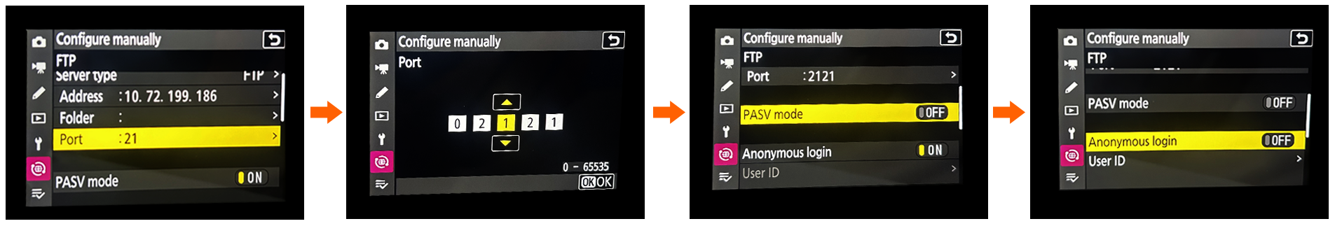 Configure server settings